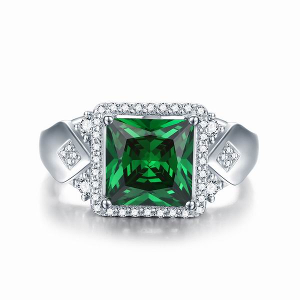 Lab-Created Emerald Ring