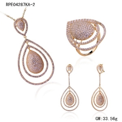 Gelbgold-Schmuck-Set